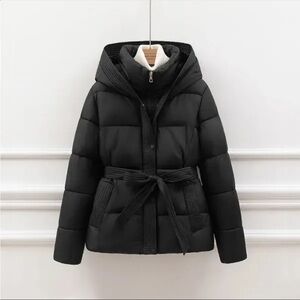 Women's Black Puffer Jacket